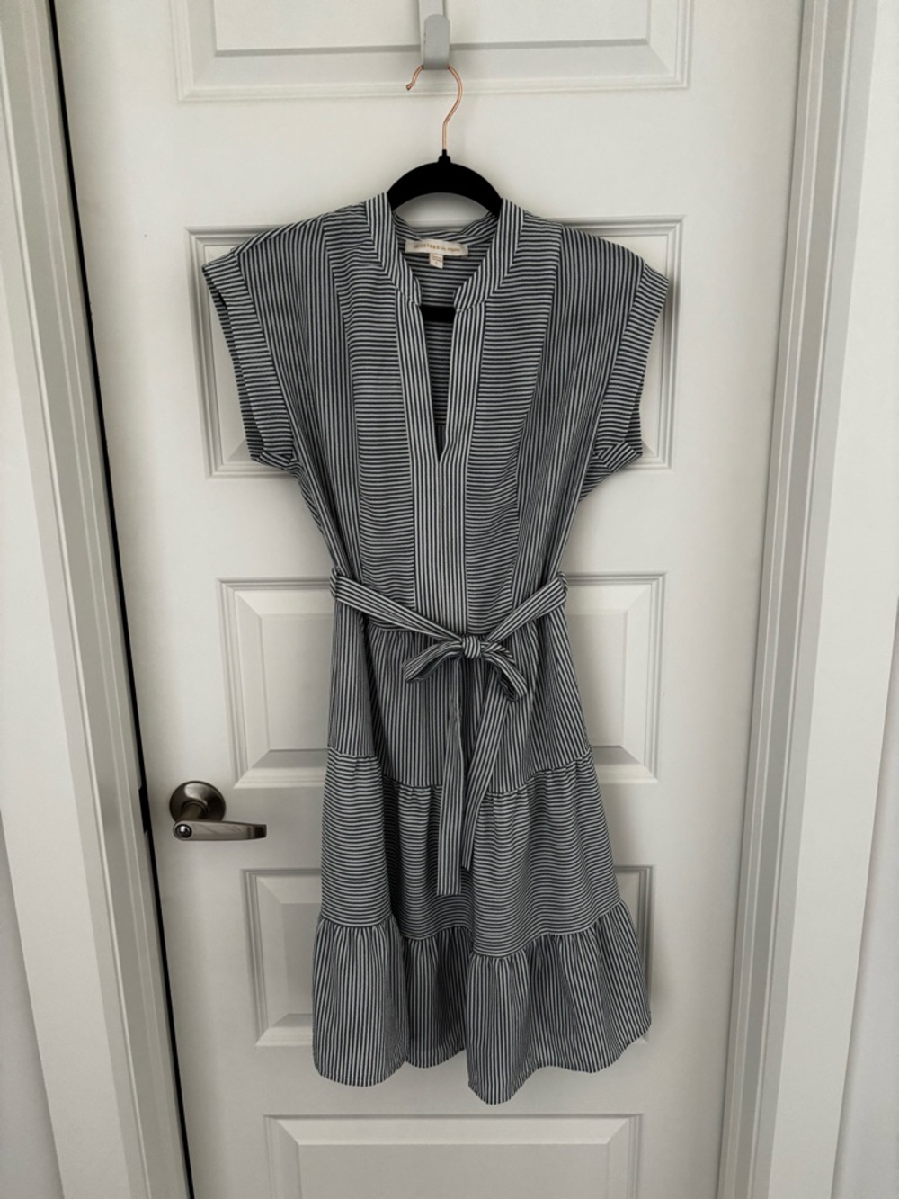 Monteau Los Angeles Navy Striped Dress